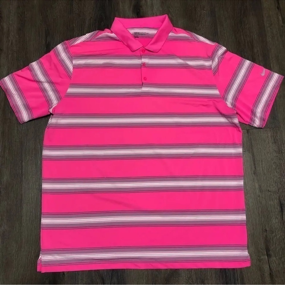 NIKE golf tour, performance‎ dry fit men’s polo, shirt, size large - Picture 3 of 11